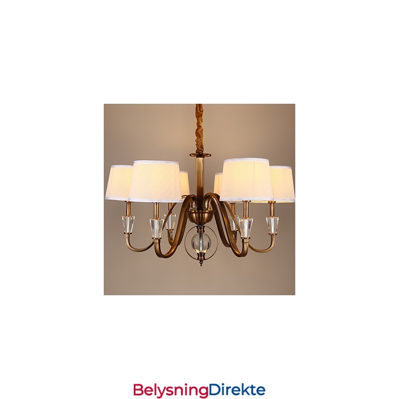 Rustikk Lodge Vintage Krystall Mini-Style Galvanisert Metalllysekrone