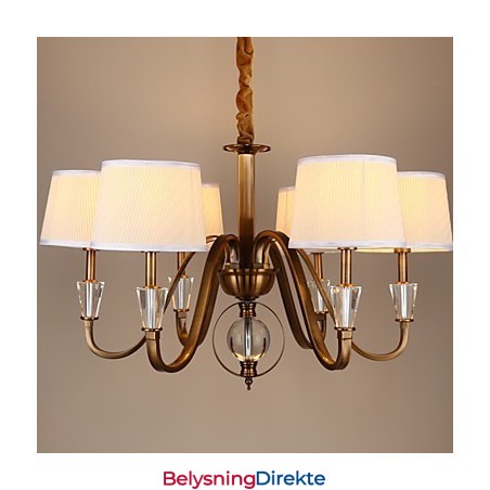 Rustikk Lodge Vintage Krystall Mini-Style Galvanisert Metalllysekrone