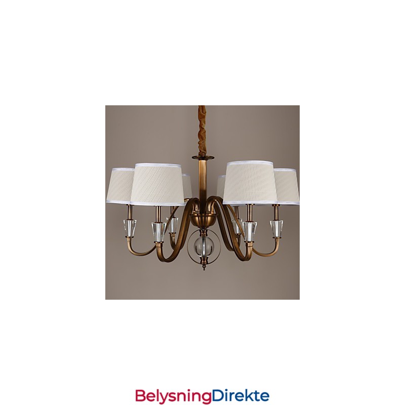 Rustikk Lodge Vintage Krystall Mini-Style Galvanisert Metalllysekrone