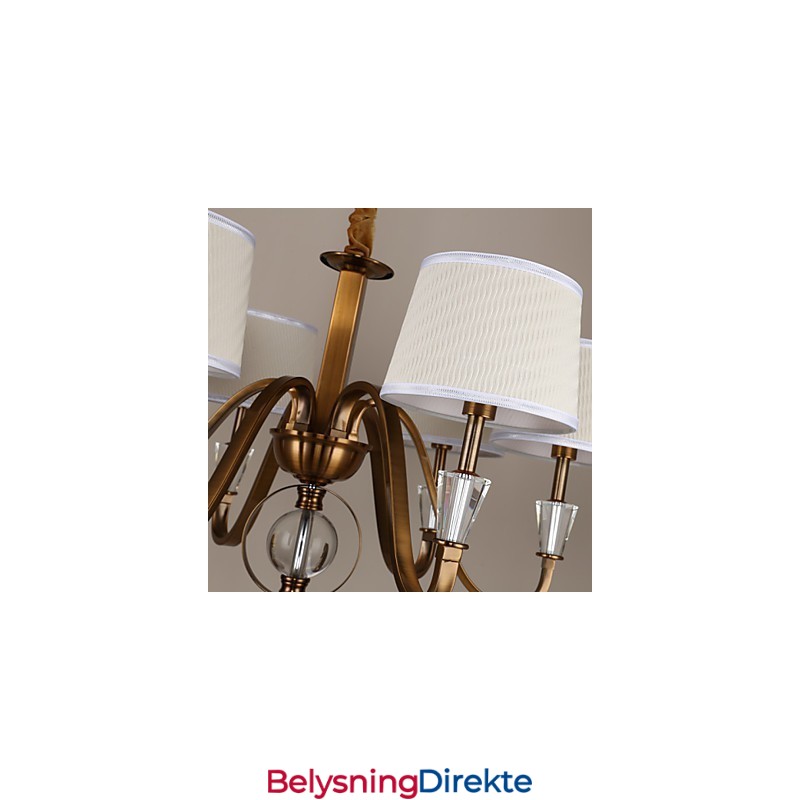 Rustikk Lodge Vintage Krystall Mini-Style Galvanisert Metalllysekrone