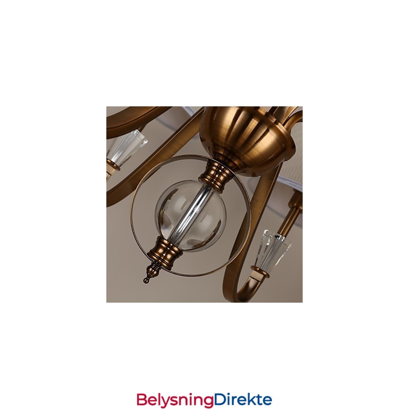 Rustikk Lodge Vintage Krystall Mini-Style Galvanisert Metalllysekrone