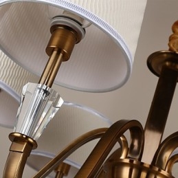 Rustikk Lodge Vintage Krystall Mini-Style Galvanisert Metalllysekrone