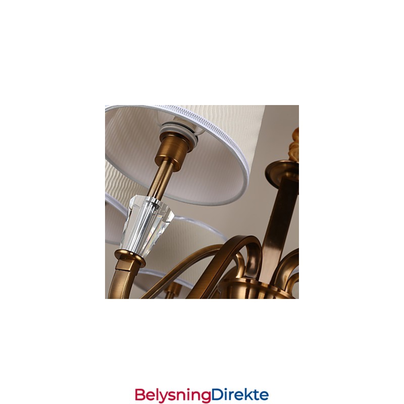 Rustikk Lodge Vintage Krystall Mini-Style Galvanisert Metalllysekrone