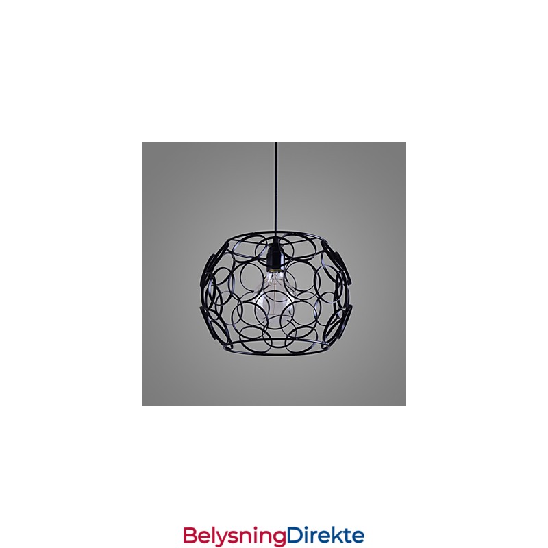 Kreativ, Kontraktsfestet Nordisk Smijernsglasslampe Med Ett Hode