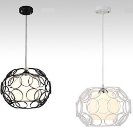 Kreativ, Kontraktsfestet Nordisk Smijernsglasslampe Med Ett Hode