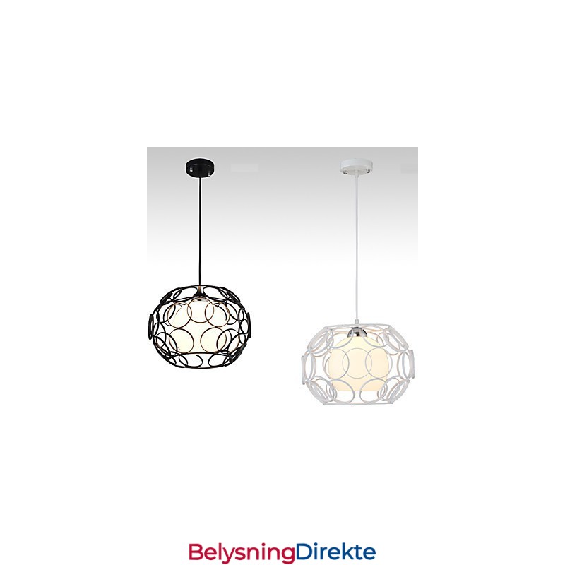 Kreativ, Kontraktsfestet Nordisk Smijernsglasslampe Med Ett Hode