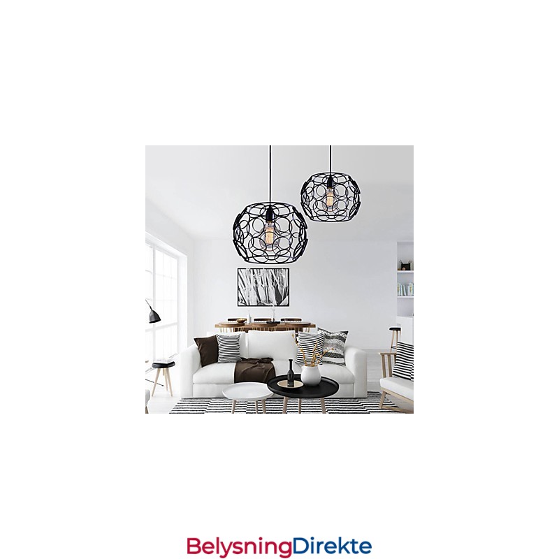 Kreativ, Kontraktsfestet Nordisk Smijernsglasslampe Med Ett Hode