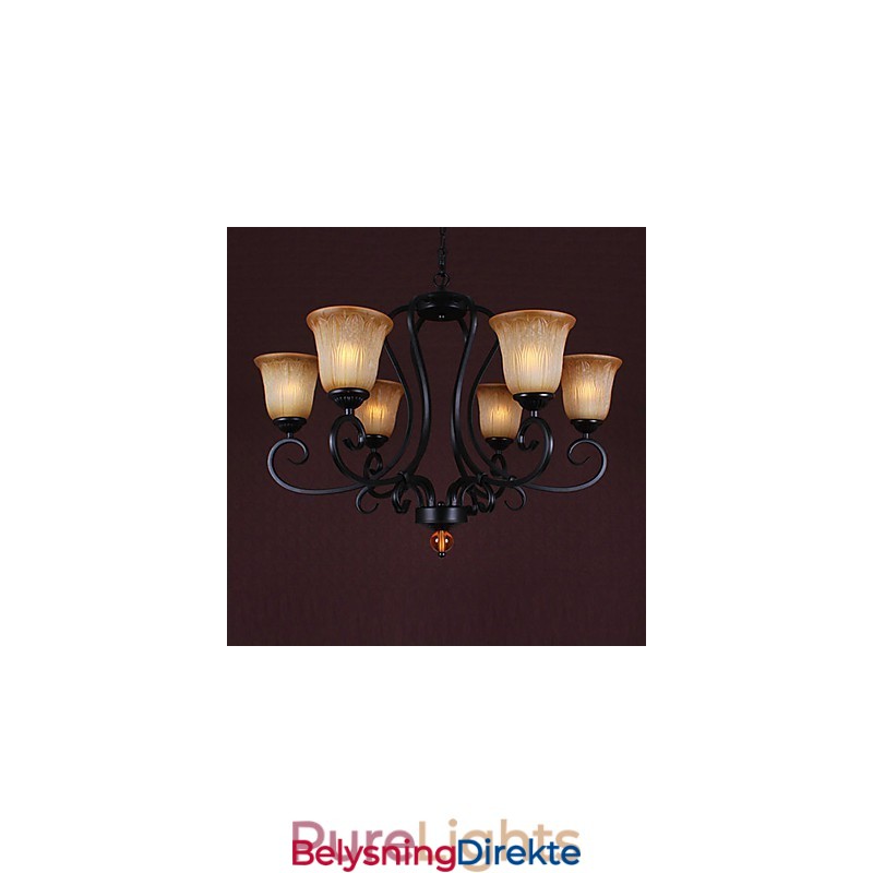 Tradisjonell Klassisk Lysekrone I Stearinlysstil