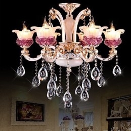 Moderne, Enkel Europeisk Stil Kinesisk Lilla Jadekrystallanheng