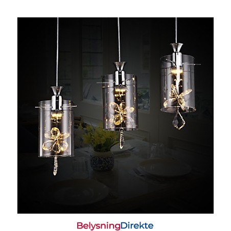 Moderne Samtids Krystall Andre Glass Pendellampe