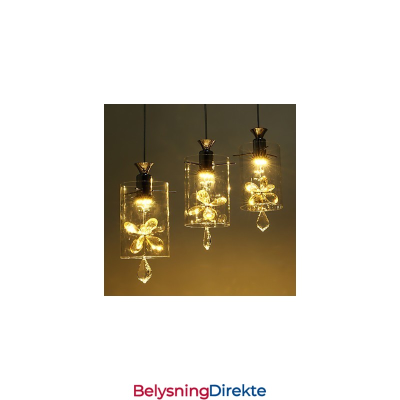 Moderne Samtids Krystall Andre Glass Pendellampe