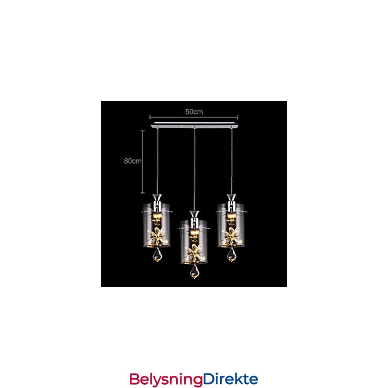 Moderne Samtids Krystall Andre Glass Pendellampe