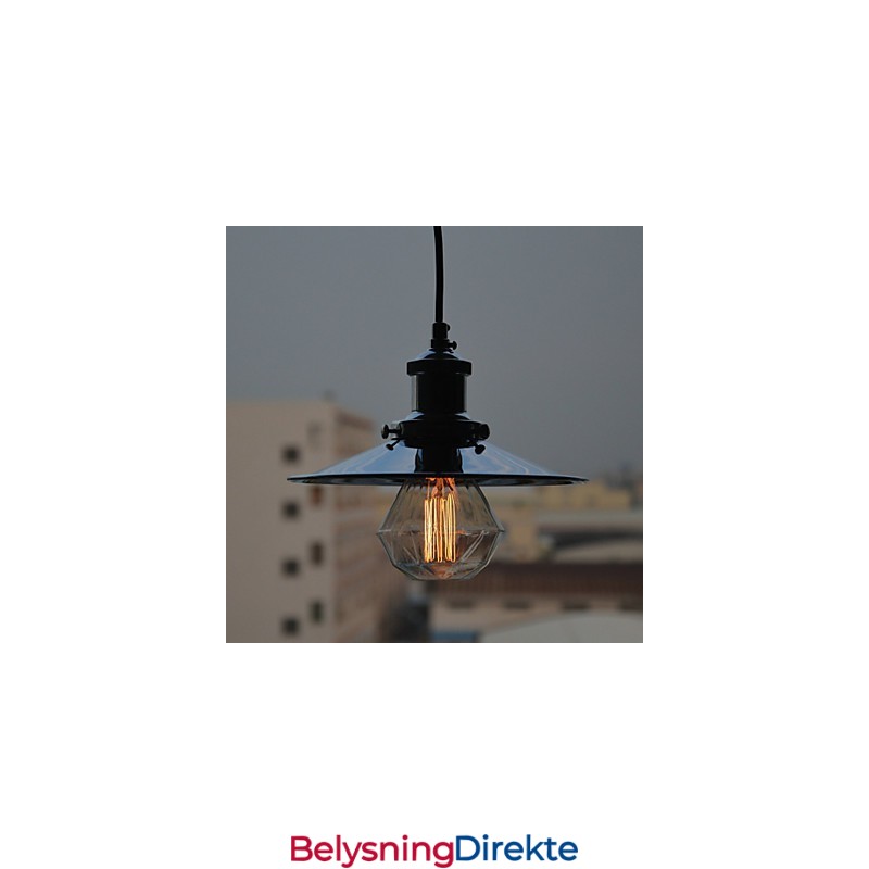 Landlig Krom Metall Pendellampe