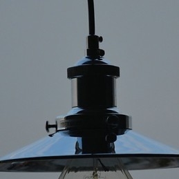 Landlig Krom Metall Pendellampe