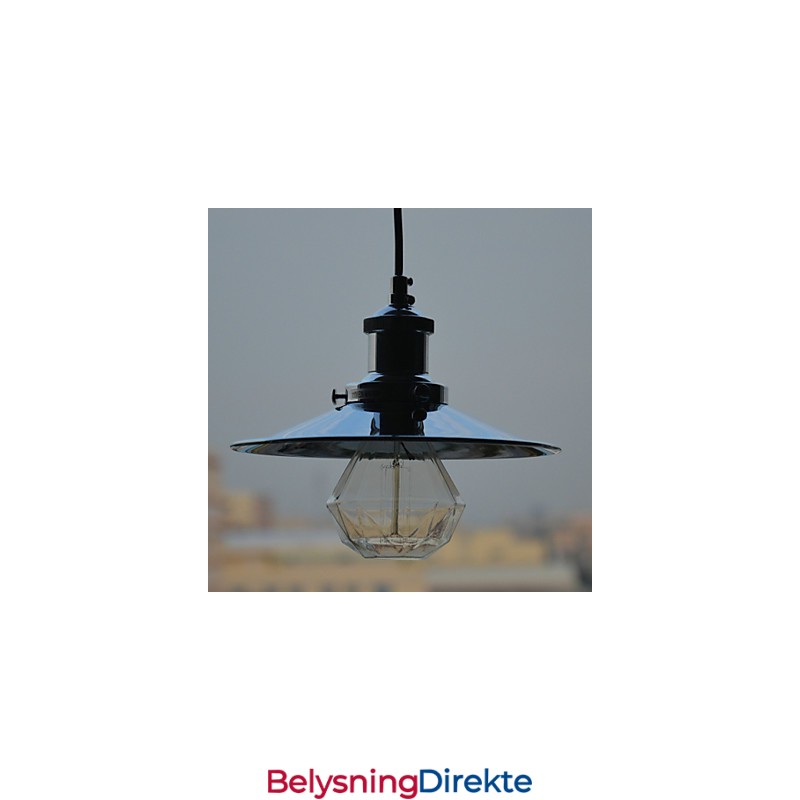 Landlig Krom Metall Pendellampe