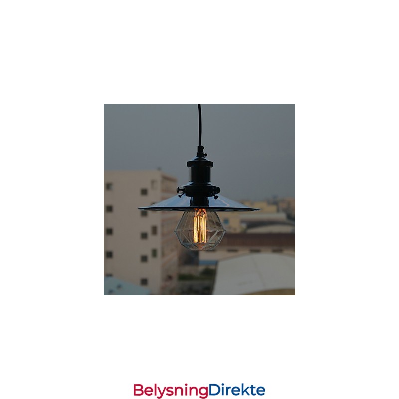 Landlig Krom Metall Pendellampe