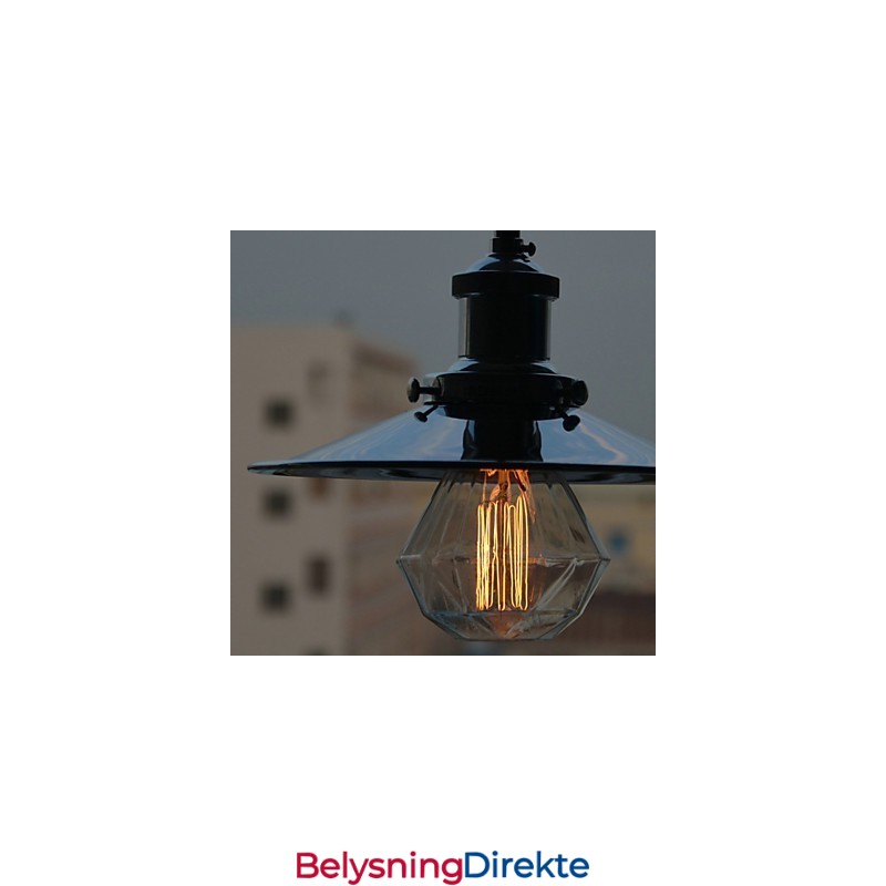 Landlig Krom Metall Pendellampe