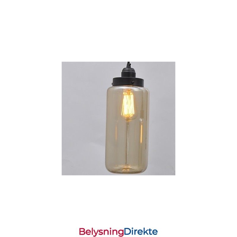 Amerikansk Retro Minimalistisk Lysekrone I Ett Glass