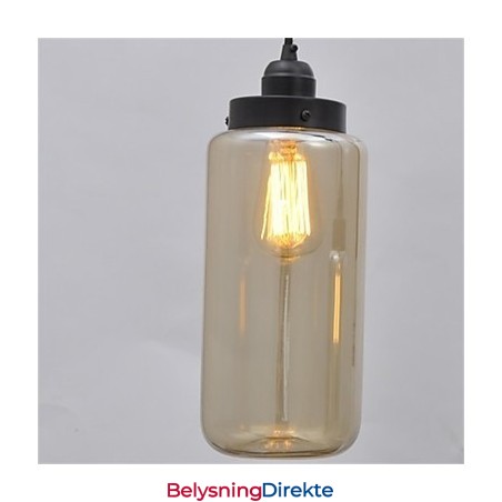 Amerikansk Retro Minimalistisk Lysekrone I Ett Glass