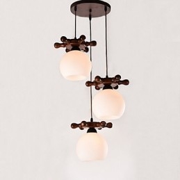 Europeisk Middelhavsskipsror Glass Spisestue Pendel Enkel Moderne Heltre Lamper