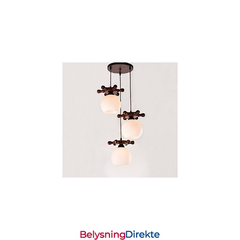 Europeisk Middelhavsskipsror Glass Spisestue Pendel Enkel Moderne Heltre Lamper