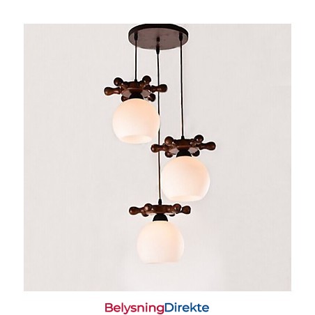 Europeisk Middelhavsskipsror Glass Spisestue Pendel Enkel Moderne Heltre Lamper