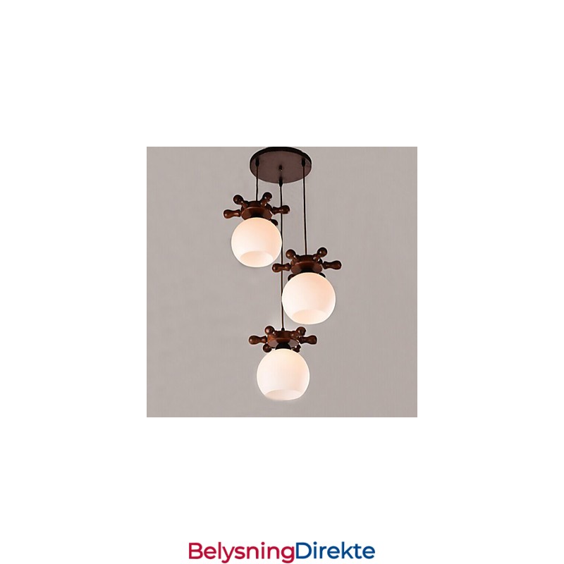 Europeisk Middelhavsskipsror Glass Spisestue Pendel Enkel Moderne Heltre Lamper