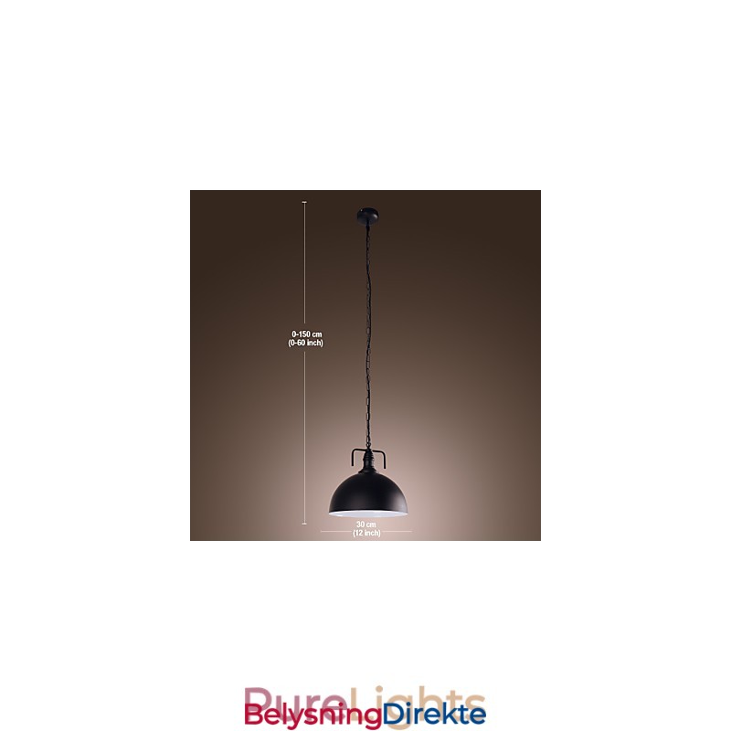 Tradisjonell Klassisk Retro-Pendellampe I Ministil Med Maleri