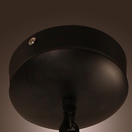 Tradisjonell Klassisk Retro-Pendellampe I Ministil Med Maleri