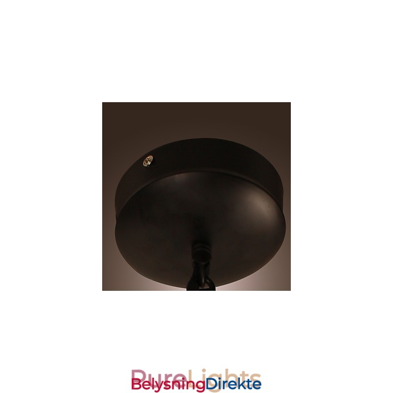 Tradisjonell Klassisk Retro-Pendellampe I Ministil Med Maleri