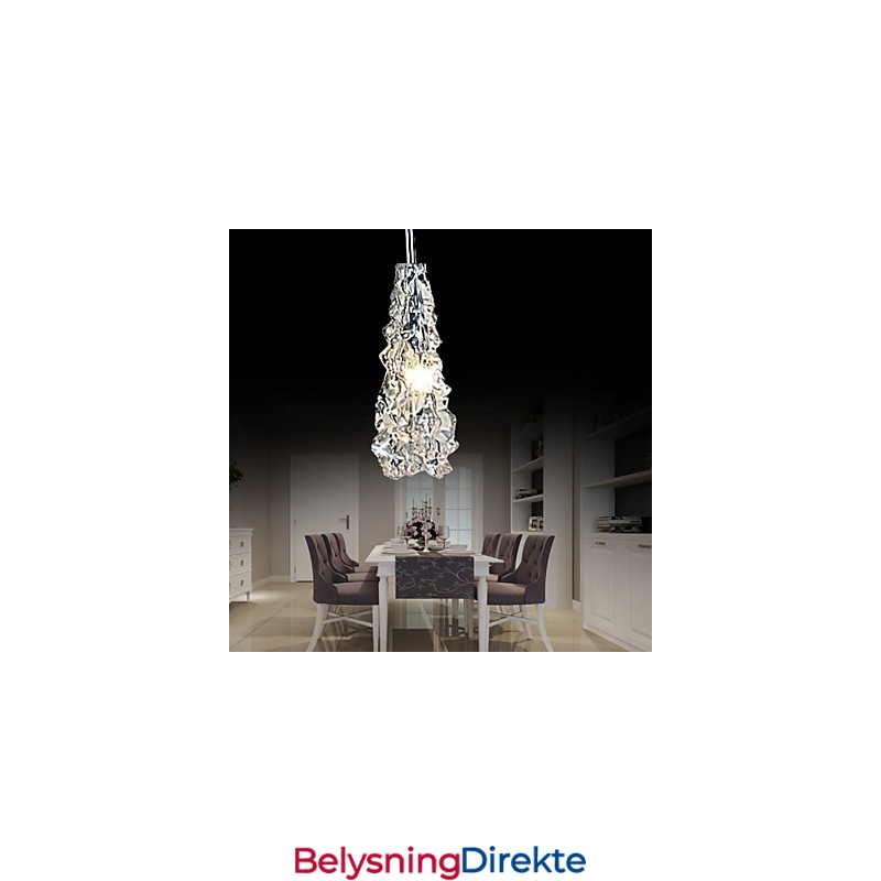 Tradition Classic Gjennomsiktig Glasslysekrone Med 1 Lys