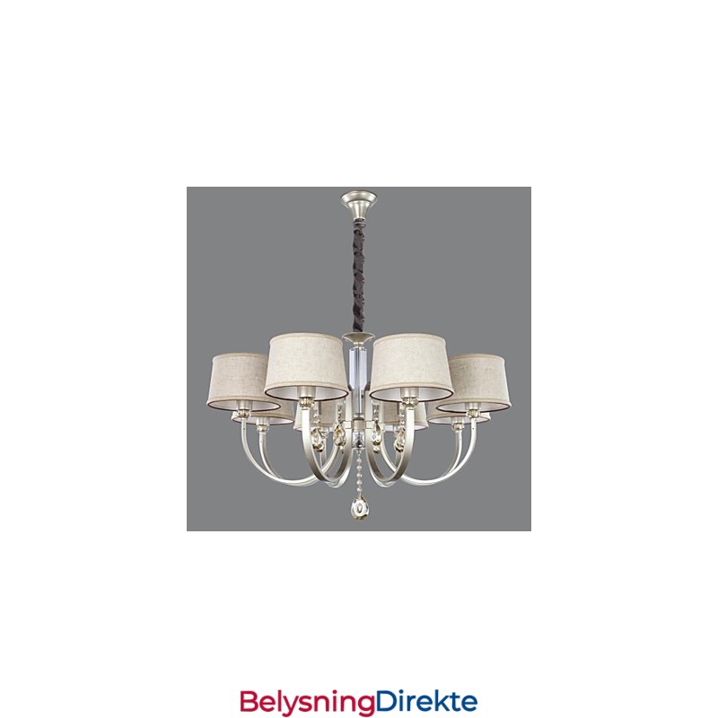 Landlig Krystall Sølvmetalllysekrone