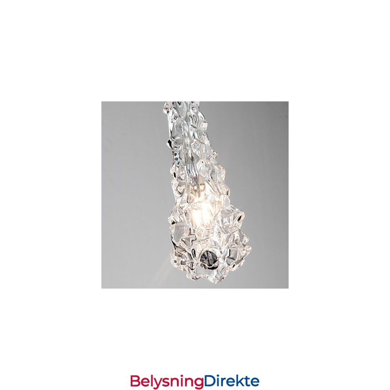 Tradition Classic Gjennomsiktig Glasslysekrone Med 1 Lys