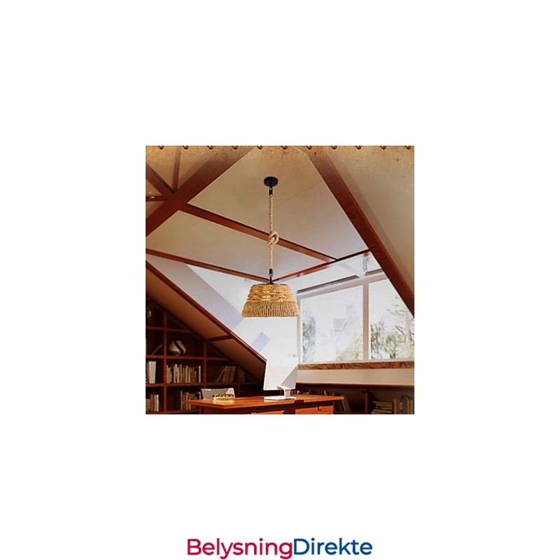 Loft Industriell Vind Kreativ Nordisk Hamptau Måltider Lysekrone Lampe