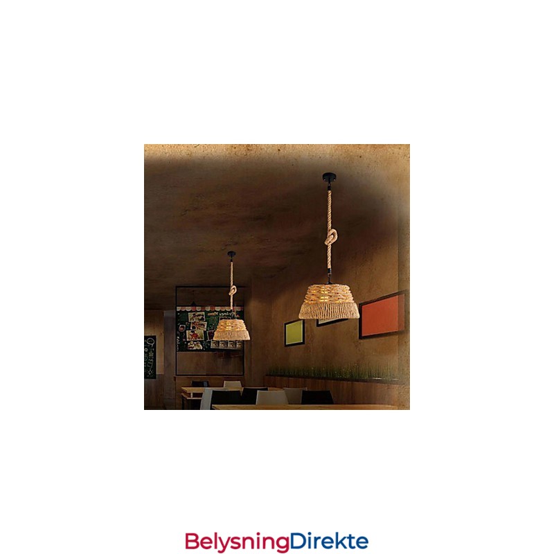 Loft Industriell Vind Kreativ Nordisk Hamptau Måltider Lysekrone Lampe