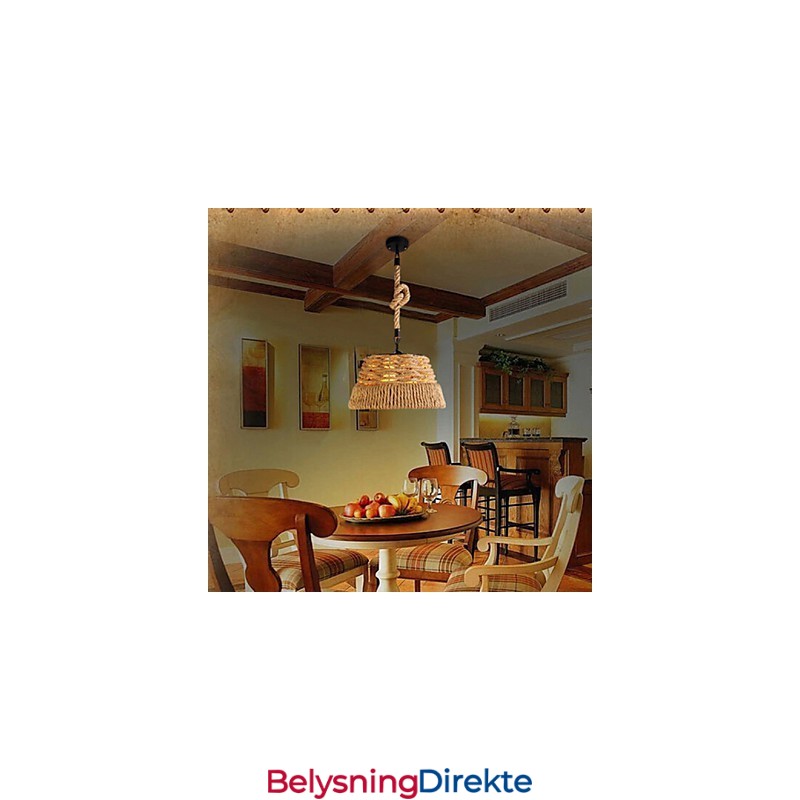 Loft Industriell Vind Kreativ Nordisk Hamptau Måltider Lysekrone Lampe