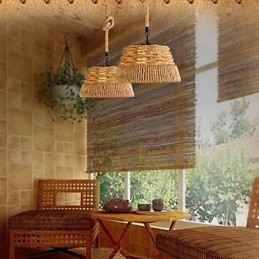 Loft Industriell Vind Kreativ Nordisk Hamptau Måltider Lysekrone Lampe