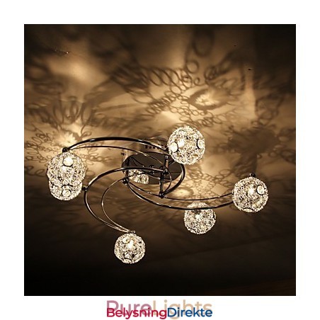 Moderne Samtidskunstnerisk Galvanisert Innfelt Montering