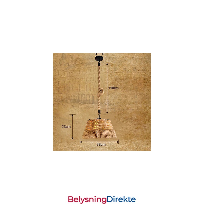 Loft Industriell Vind Kreativ Nordisk Hamptau Måltider Lysekrone Lampe