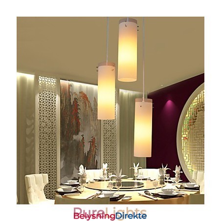 Sylindrisk Glass Rett Enkelthodet Trommel Trommel Enkel Dråpelyslampebelysning