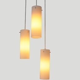 Sylindrisk Glass Rett Enkelthodet Trommel Trommel Enkel Dråpelyslampebelysning