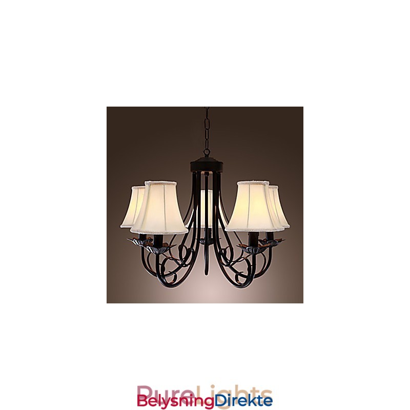 Tradisjonell Klassisk Antikk Messinglysekrone