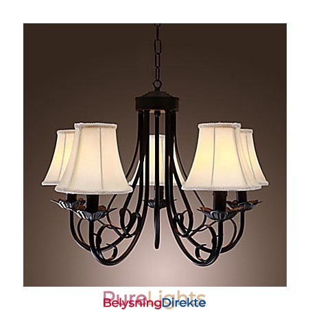 Tradisjonell Klassisk Antikk Messinglysekrone