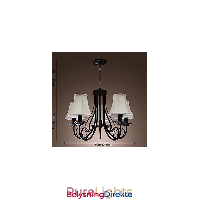 Tradisjonell Klassisk Antikk Messinglysekrone