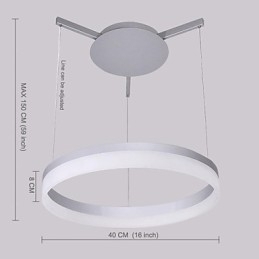 Moderne Samtidsstil Andre Metall Pendellampe