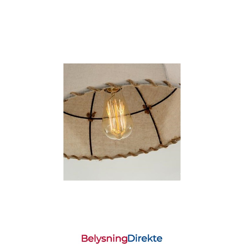 En Kort Vogue Lights Halvsirkelformet Hamptau-Lysekrone