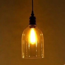 Kontraktert Amerikansk Landlig Stor Krystallklokke Droplight Gjenoppretter Gamle Skikker