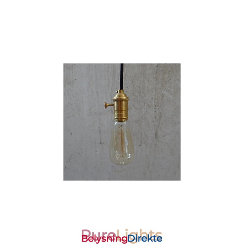 Tradisjonell Klassisk Vintage Messing Pendellampe