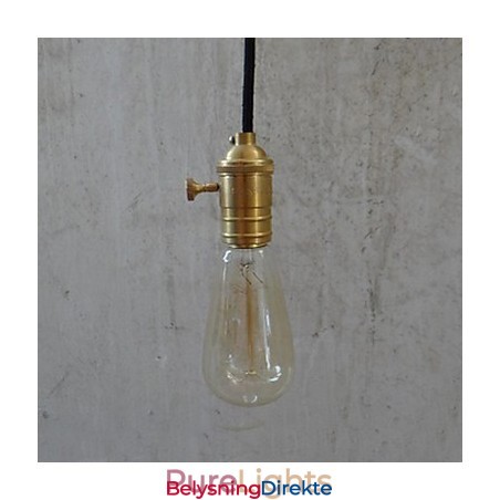 Tradisjonell Klassisk Vintage Messing Pendellampe