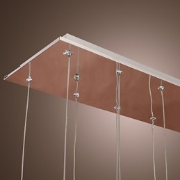 Moderne Og Moderne Krystallkrommetallpendellampe